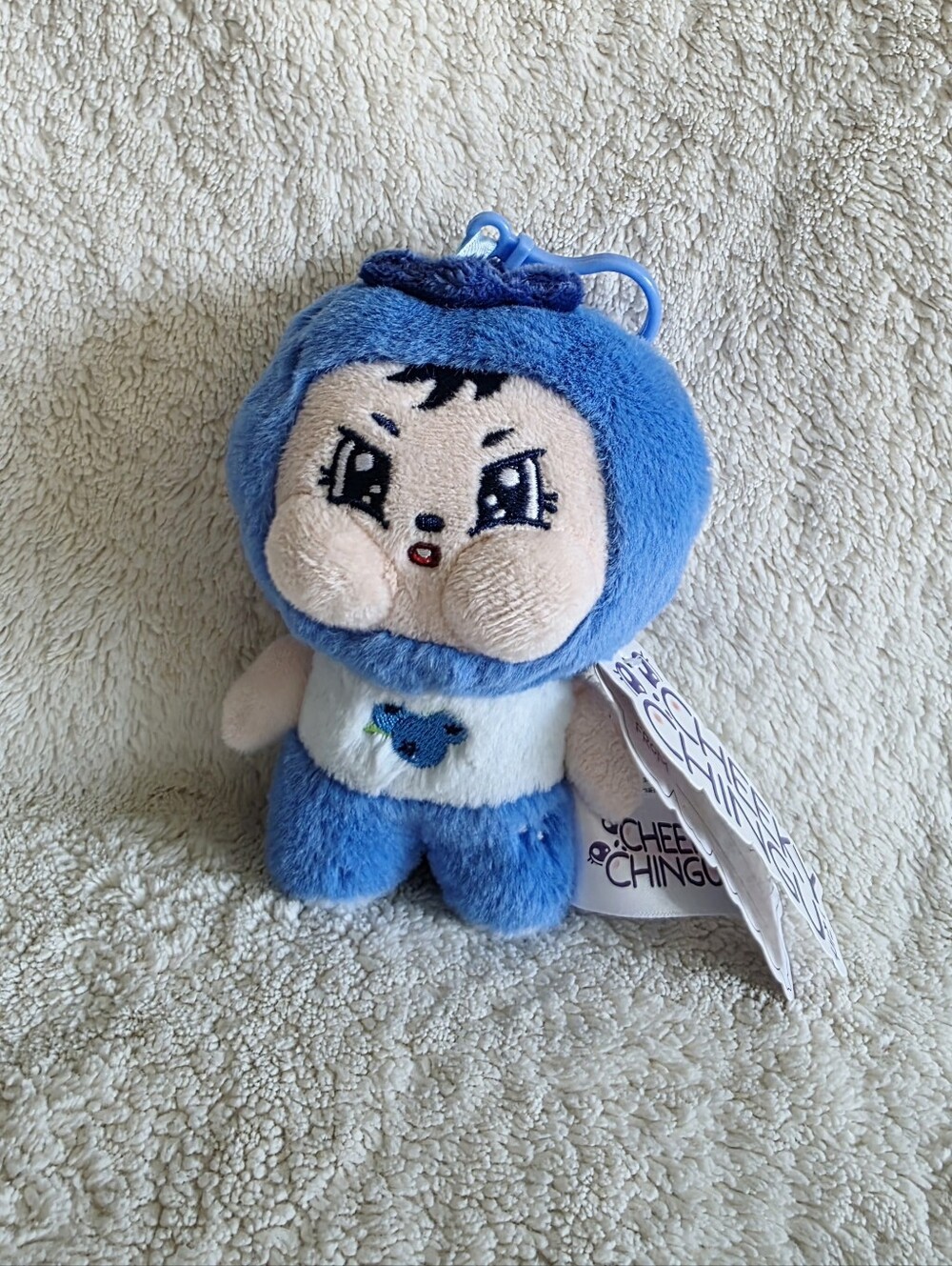 New Cheeky Chingu Plush keychain blueberry monster